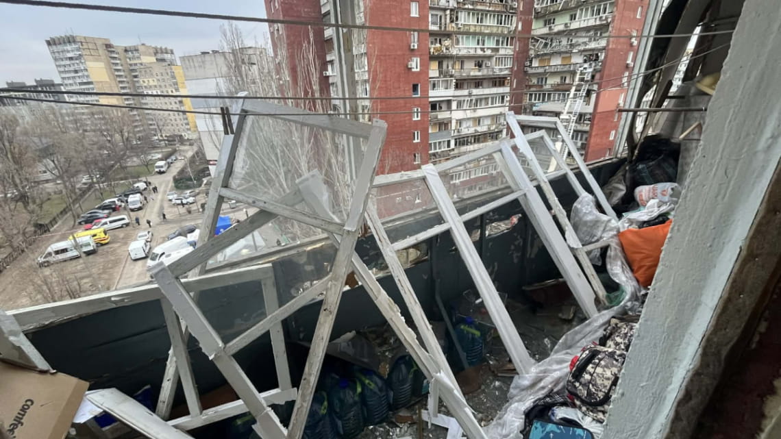 Удар рф по Дніпру пошкодив квартиру кореспондентки 