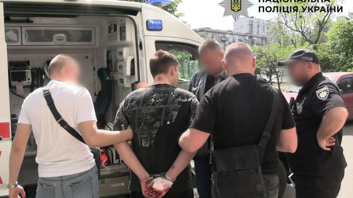 За підозрою у замаху на вбивство киянина, затримали громадянина рф – поліція (Відео)