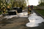 В Ужгороді показово спалили Mercedes-Benz полковника поліції – ЗМІ