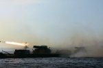 Вперше в історії житомирські десантники здійснили вогонь з реактивної артилерії з поромної переправи – відео