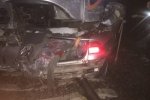 Підім'яло під потяг: Під Києвом Інтерсіті розчавив автівку