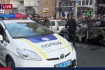 На київській Бесарабці вибухнув автомобіль – відео