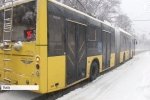 Через негоду громадський транспорт у Києві курсує поза розкладом