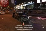 Погоня у Києві: Невідомий чоловік на Mercedes протаранив п'ять автомобілів