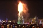 В одному з міст Росії згоріла головна ялинка