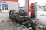 На Сумщині просто на АЗС у повітря злетіла іномарка: є потерпілий