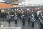 270 музикантів ЗСУ та Нацгвардії: В аеропорту "Бориспіль" на честь кіборгів заграв військовий оркестр