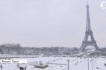 Негода у Франції: сніг перетворив схили французької столиці у лижні траси