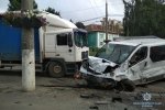 Жахлива ДТП у Вінниці: зіткнулися два легковики, мікроавтобус і вантажівка – відео