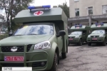 Харківський військовий госпіталь отримав новенькі медавтомобілі українського виробництва