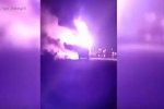 На Львівщині просто під час руху спалахнув автобус з туристами – відео