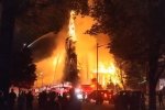 У США 150-річний храм згорів від удару блискавки – відео