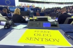 У Європарламенті нагородили Олега Сенцова премією імені Сахарова "За свободу думки"