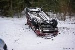 Авто перекинулося на дах: у Польщі українець втрапив у ДТП – фото, відео