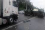 Масштабна ДТП за участю 5 автівок: під Києвом утворився 20-кілометровий затор