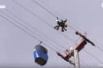 В Харькове спасатели впервые провели учения на канатной дороге – репортаж