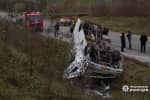 В Хмельницкой области перевернулся рейсовый автобус: 13 человек в больнице