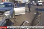 Уламки скла та вирваний відбійник: включення з перехрестя, де потрапив у аварію Кулеба 