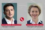 Президент Єврокомісії запевнила Зеленського у продовженні санкцій проти Росії