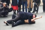 Движение FEMEN провело акцию перед Нормандской встречей – видео