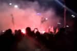 "Крим – це Україна": Полк "Азов" провів акцію з фаєрами біля російського посольства – відео 