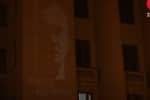 Активісти влаштували світлове шоу під Офісом президента на підтримку Сергія Стерненка – включення