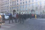 Мітинг під Кабміном: протестувальники перекрили дорогу в урядовому кварталі