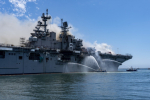 На корабле ВМС США произошел пожар – пострадал 21 человек