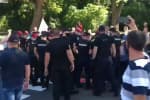 У Києві під час з'їзду "слуг" у "Парковому" відбулася акція протесту та сутички – відео