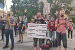 У Львові та Чернівцях люди виходили на мітинг проти інспекції бойовиків позицій ЗСУ