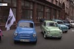 "Запорожцу" – 60 лет: в Запорожье прошел автопробег ретроавтомобилей – видео