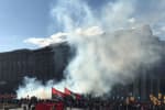 Марш УПА в День защитника Украины: в Офис президента пришли с файерами и требованиями к власти
