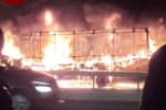 Вблизи со станцией "Академгородок" полностью выгорел автобус