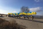 Донбасс и Крым – это Украина: над оккупированной Горловкой поднялся огромный украинский флаг