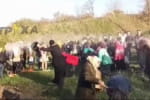 "Своя атмосфера" на Харківщині: священик на Великдень окропляв вірян з відра – відео