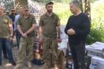 Порошенко передал на фронт бойцам 108-го батальона систему видеонаблюдения за врагом