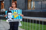 В Офісі президента Зеленського проігнорували пікет дружини затриманого в Криму журналіста Єсипенка