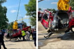 Падіння вертольота з українцями в Польщі: ЗМІ оприлюднили відео інциденту