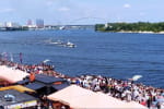 И в небе, и на воде: как в Киеве провели речной парад с участием составляющих сил обороны