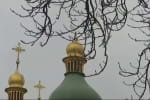 З купола Софійського собору в Києві здуло триметровий хрест – фото