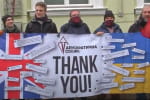 Під посольство Британії в Києві прийшли активісти, аби подякувати за зброю