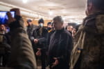 Порошенко встретился с бойцами батальона теробороны, созданного активистами "ЕС" и ветеранами войны против России