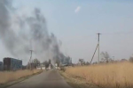 В російському Уссурійську спалахнула пожежа на авіабазі, над нею – стовп диму – відео
