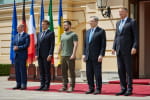 Зеленський розпочав зустріч із Макроном, Драґі та Шольцом
