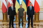 Володимир Зеленський зустрівся з прем'єром Польщі та президентом Латвії 