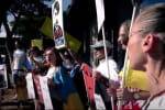 В ЮАР украинцы вышли на протест из-за визита лаврова