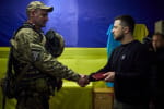 Зеленський під час робочої поїздки на Запоріжжя відвідав передові позиції ЗСУ