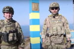 На острові Зміїний встановили прикордонний знак – відео