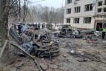 Патрульна поліція показала перші хвилини після обстрілу Києва – відео