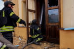 У Херсоні під час гасіння пожежі бригада ДСНС потрапила під повторний обстріл